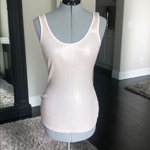 Tank top with gold  Sequence